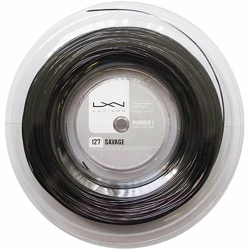 Luxilon String Savage Black 16L 1.27mm – String Reel 1 Luxilon String Savage Black 16L 1.27mm – String Reel