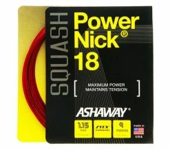 Ashaway Powernick 18 Red 1.15 – Squash String Set