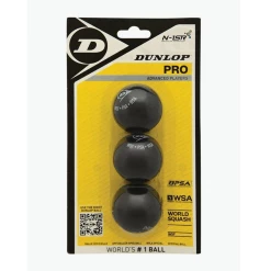 Dunlop Pro Double Yellow 3 Pack – Squash Balls